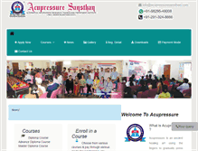 Tablet Screenshot of acupressuresansthan.com